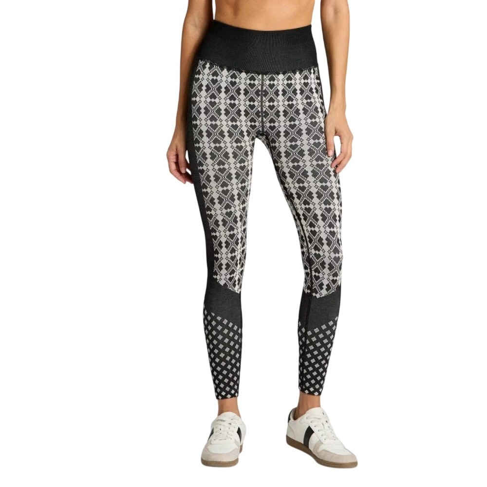 All in Motion Women's Black Seamless Geometric High Waisted Leggings Size XXL